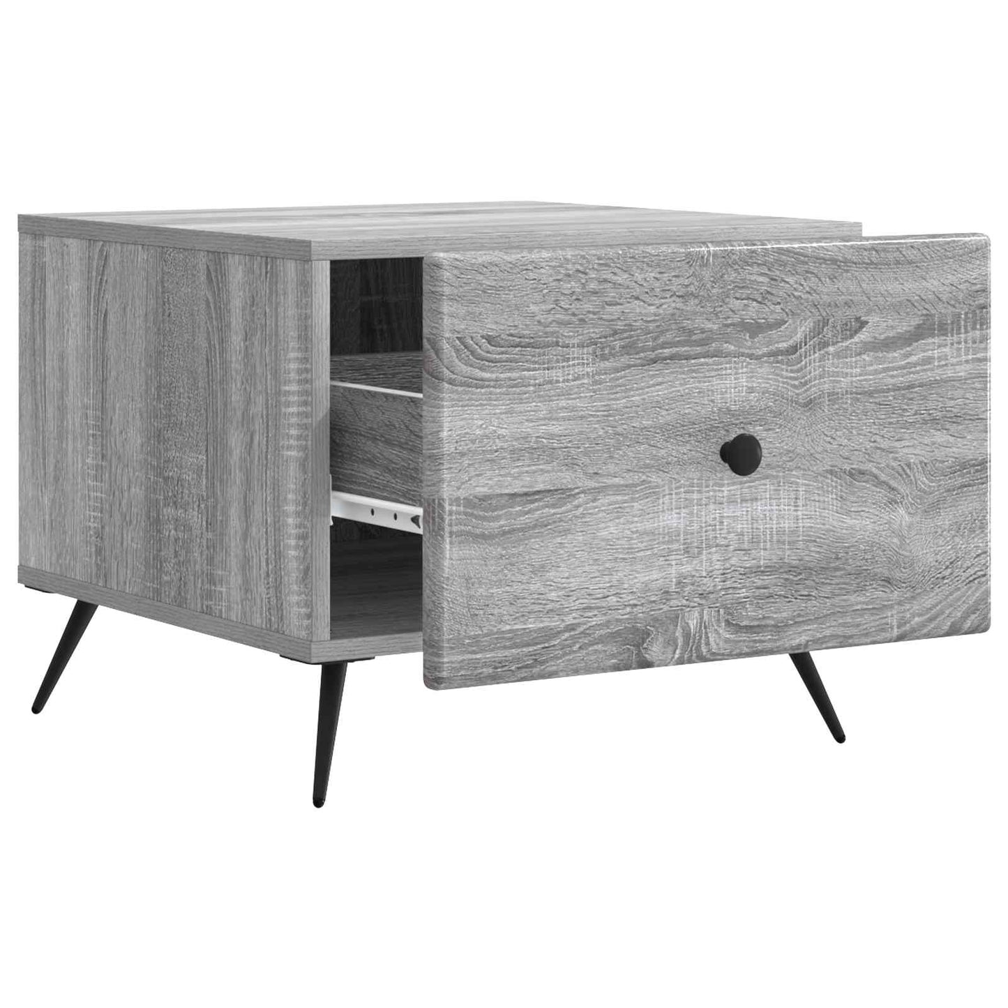 vidaXL Coffee Table Grey Sonoma 49 x 50 x 40 cm Engineered Wood