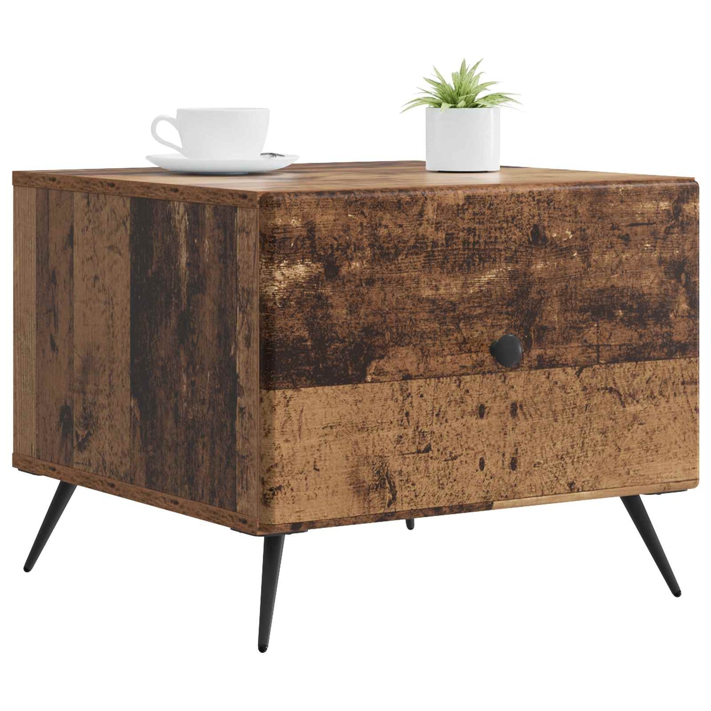 vidaXL Coffee Table Old Wood 49 x 50 x 40 cm Engineered Wood