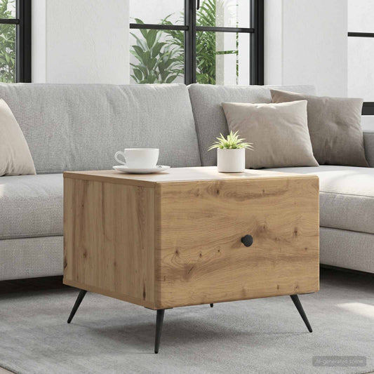 vidaXL Coffee Table Artisan Oak 49 x 50 x 40 cm Engineered Wood