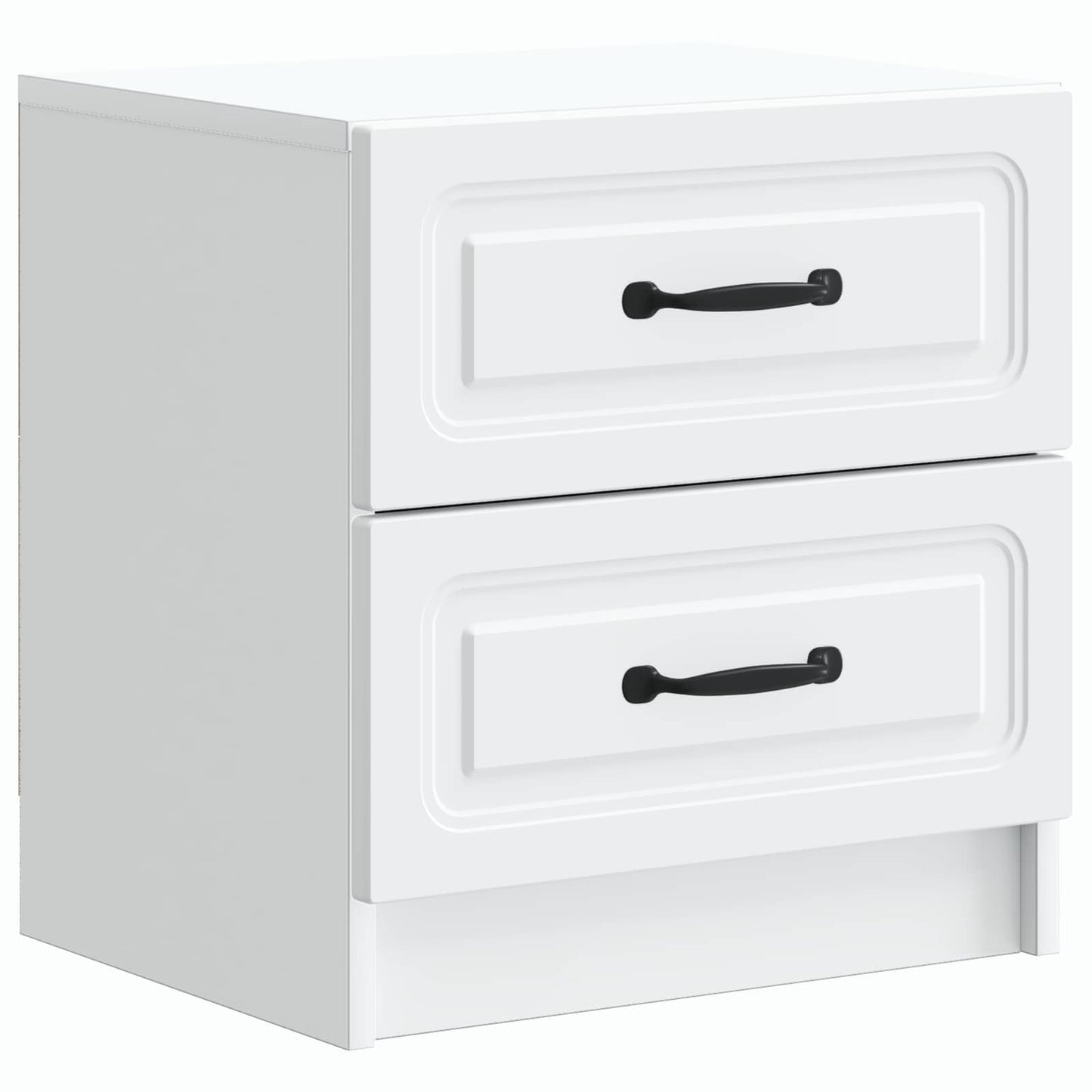 vidaXL Bedside Cabinet White 43 x 34.5 x 44.5 cm Engineered Wood