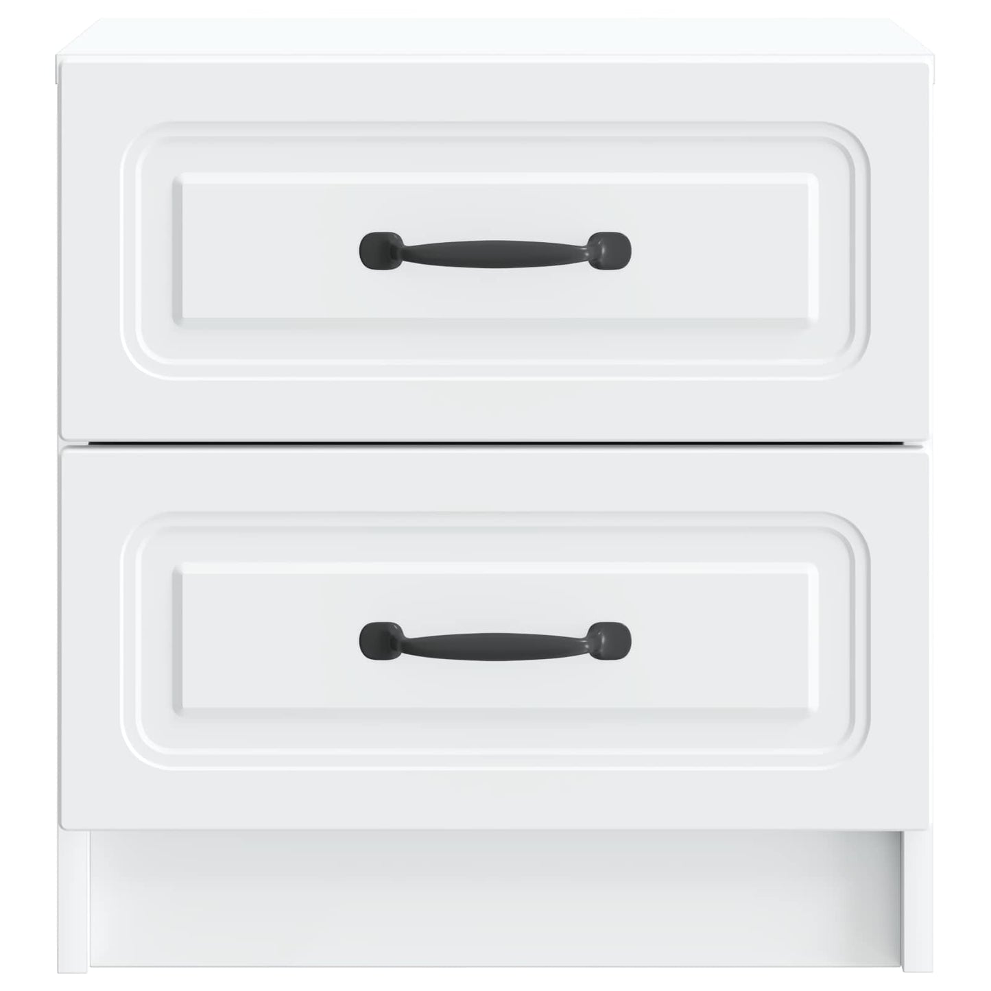 vidaXL Bedside Cabinet White 43 x 34.5 x 44.5 cm Engineered Wood