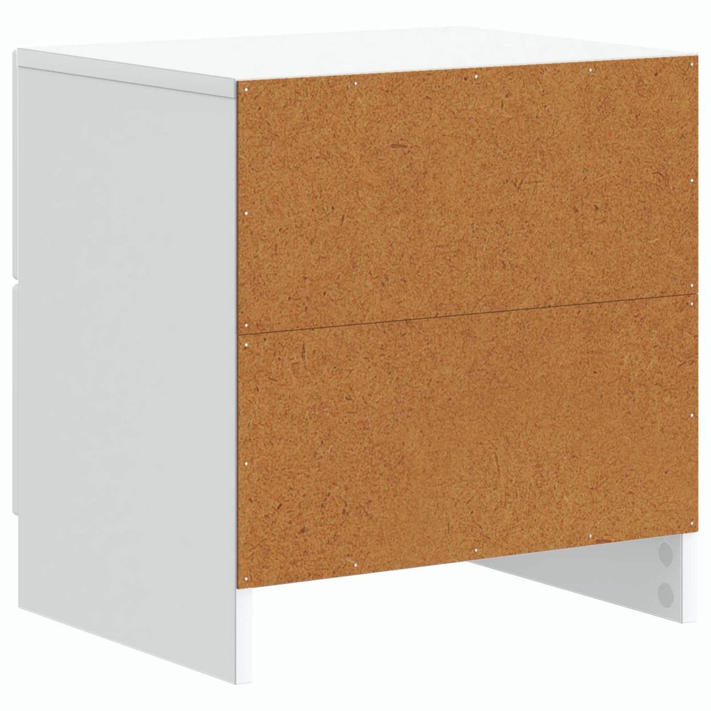 vidaXL Bedside Cabinet 2 pcs White 43 x 34.5 x 44.5 cm Engineered Wood