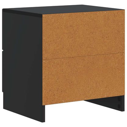 vidaXL Bedside Cabinet Black 43 x 34.5 x 44.5 cm Engineered Wood