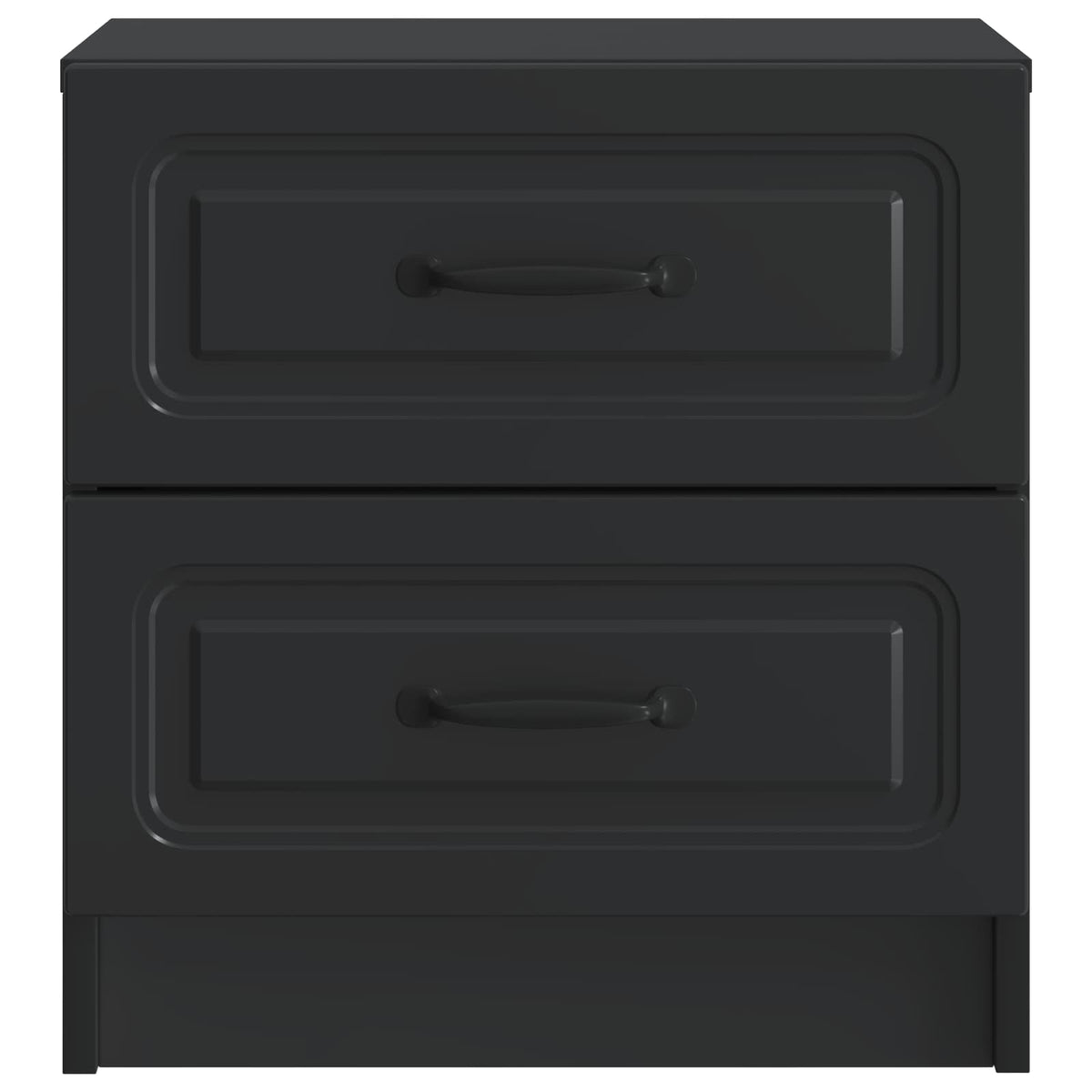 vidaXL Bedside Cabinet Black 43 x 34.5 x 44.5 cm Engineered Wood