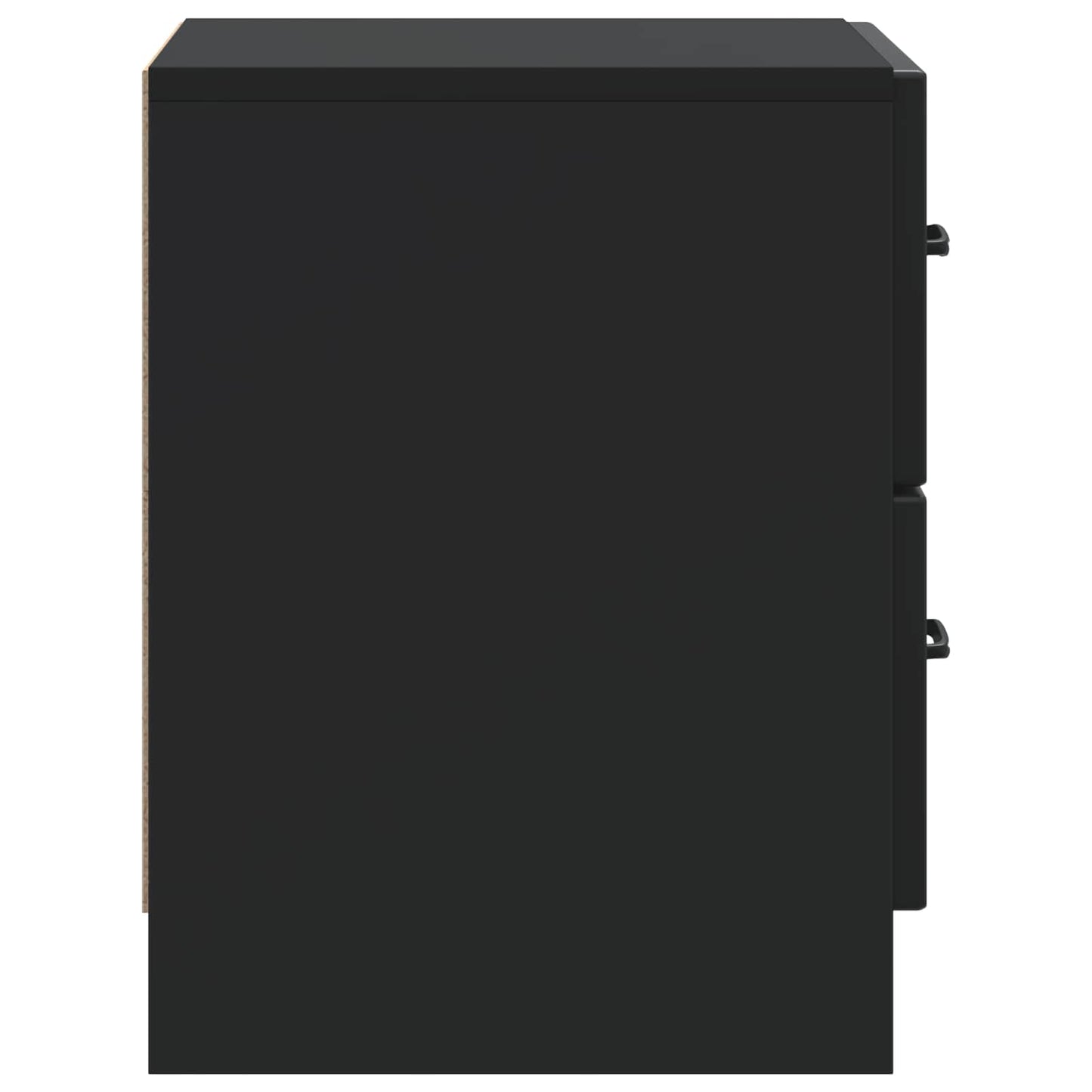 vidaXL Bedside Cabinet Black 43 x 34.5 x 44.5 cm Engineered Wood