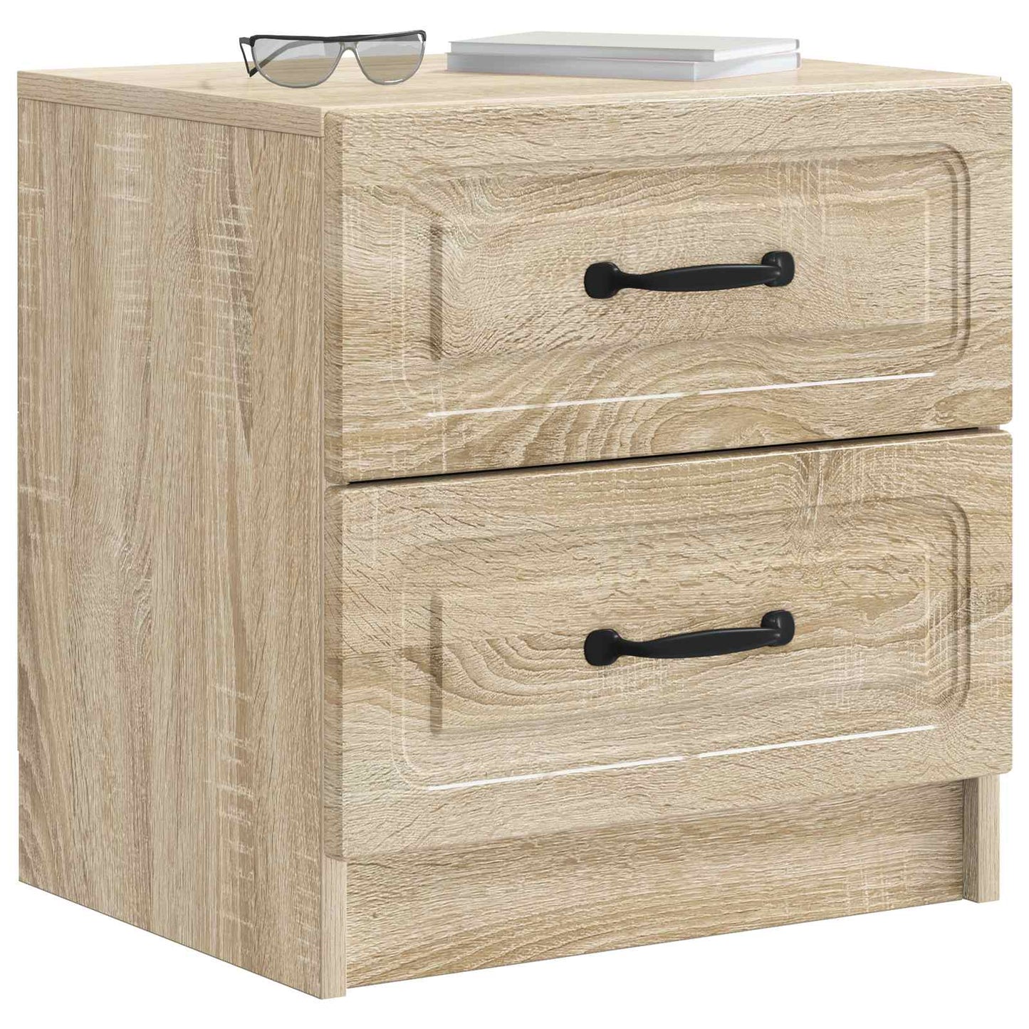 vidaXL Bedside Cabinet Sonoma Oak 43 x 34.5 x 44.5 cm Engineered Wood