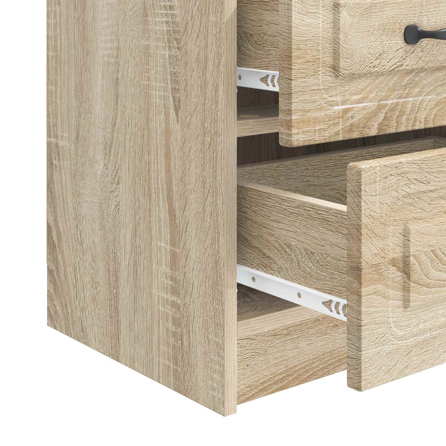 vidaXL Bedside Cabinet 2 pcs Sonoma Oak 43 x 34.5 x 44.5 cm