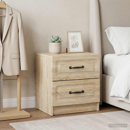 vidaXL Bedside Cabinet 2 pcs Sonoma Oak 43 x 34.5 x 44.5 cm