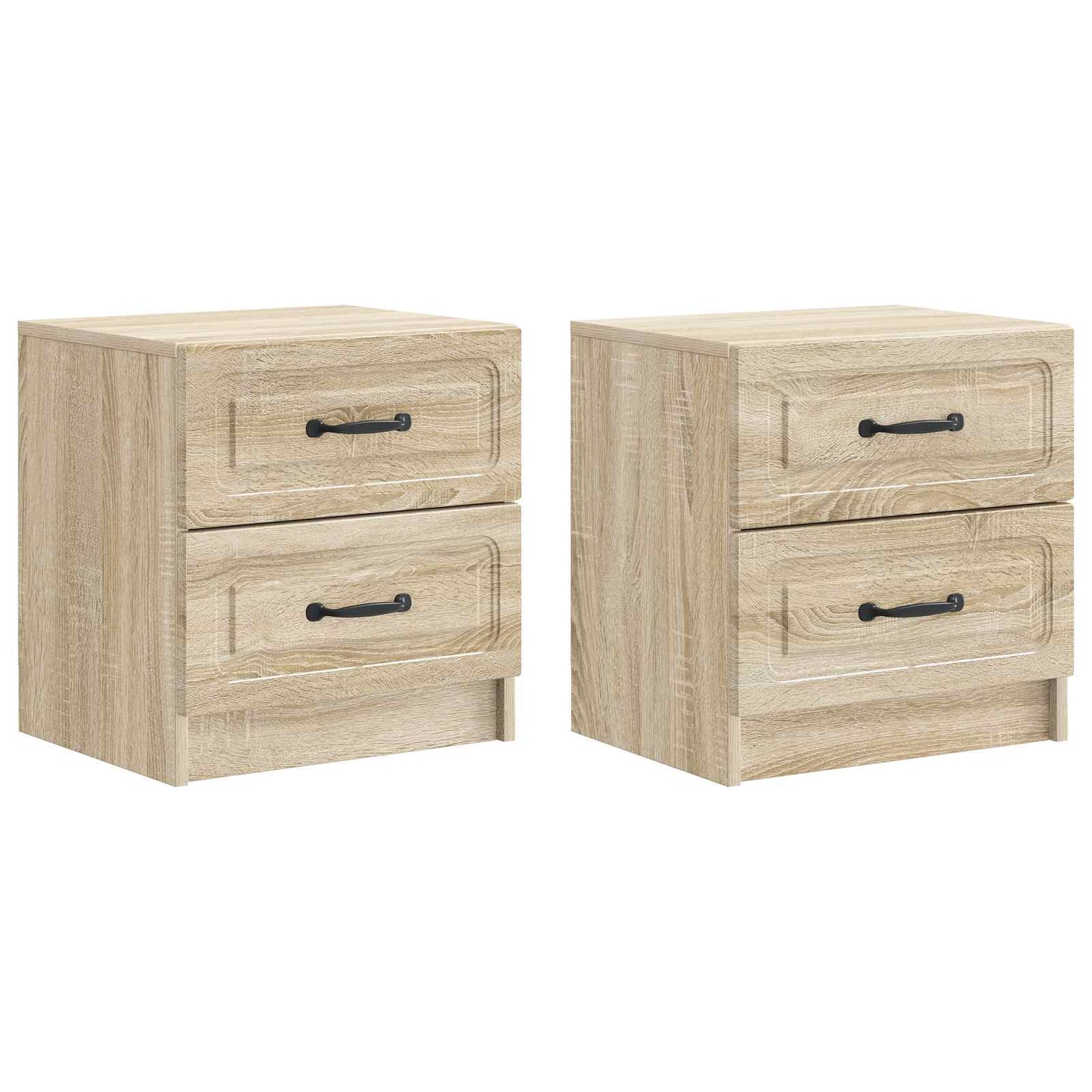 vidaXL Bedside Cabinet 2 pcs Sonoma Oak 43 x 34.5 x 44.5 cm