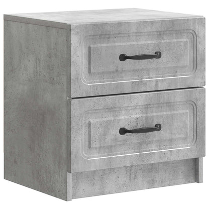 vidaXL Bedside Cabinet with Drawer Concrete Grey 43 x 34.5 x 44.5 cm