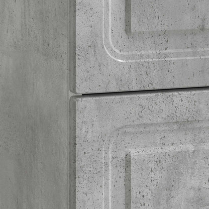 vidaXL Bedside Cabinet 2 pcs Concrete Grey 43 x 34.5 x 44.5 cm