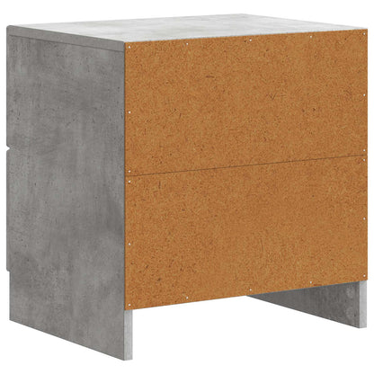 vidaXL Bedside Cabinet 2 pcs Concrete Grey 43 x 34.5 x 44.5 cm