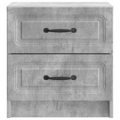 vidaXL Bedside Cabinet 2 pcs Concrete Grey 43 x 34.5 x 44.5 cm