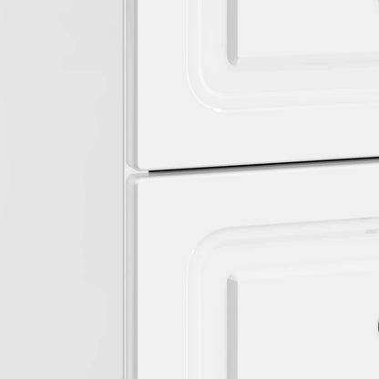 vidaXL Bedside Cabinet 2 pcs High Gloss White 43 x 34.5 x 44.5 cm