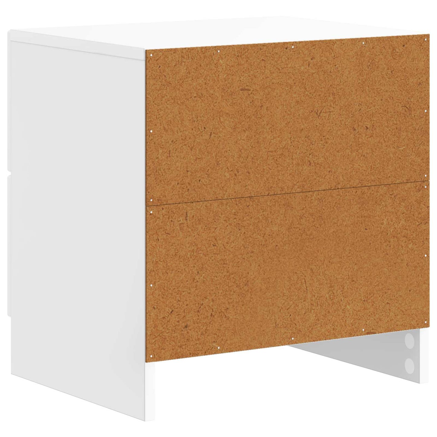 vidaXL Bedside Cabinet 2 pcs High Gloss White 43 x 34.5 x 44.5 cm