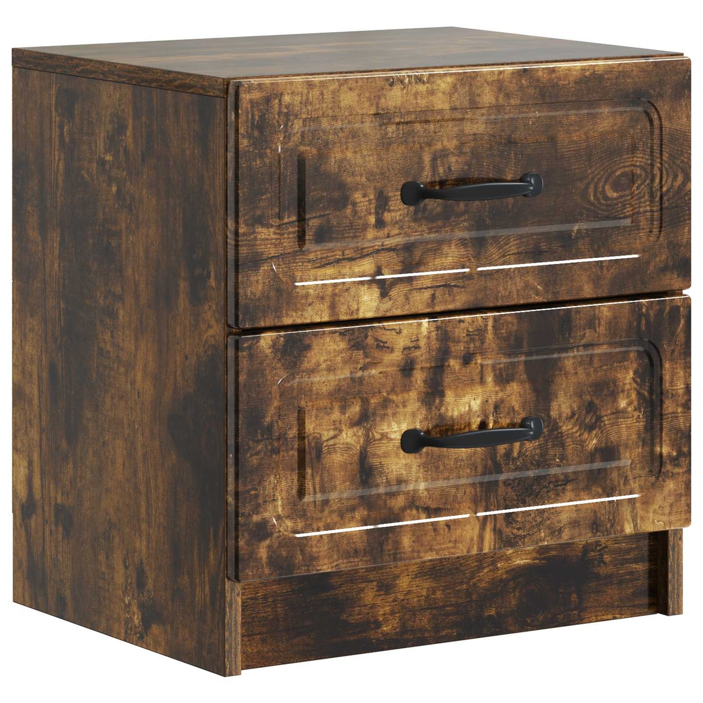 vidaXL Bedside Cabinet Smoked Oak 43 x 34.5 x 44.5 cm Engineered Wood