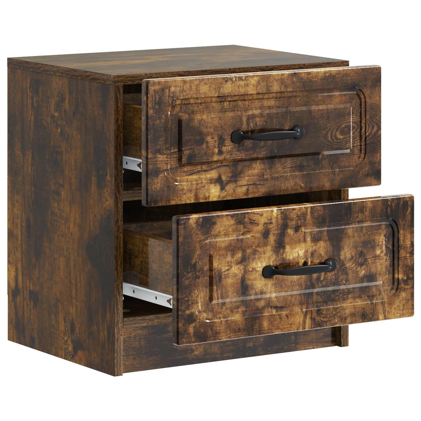 vidaXL Bedside Cabinet Smoked Oak 43 x 34.5 x 44.5 cm Engineered Wood
