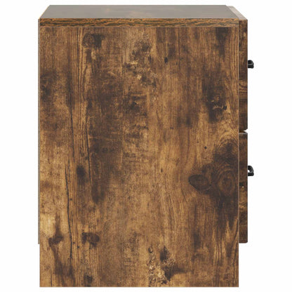 vidaXL Bedside Cabinet Smoked Oak 43 x 34.5 x 44.5 cm Engineered Wood
