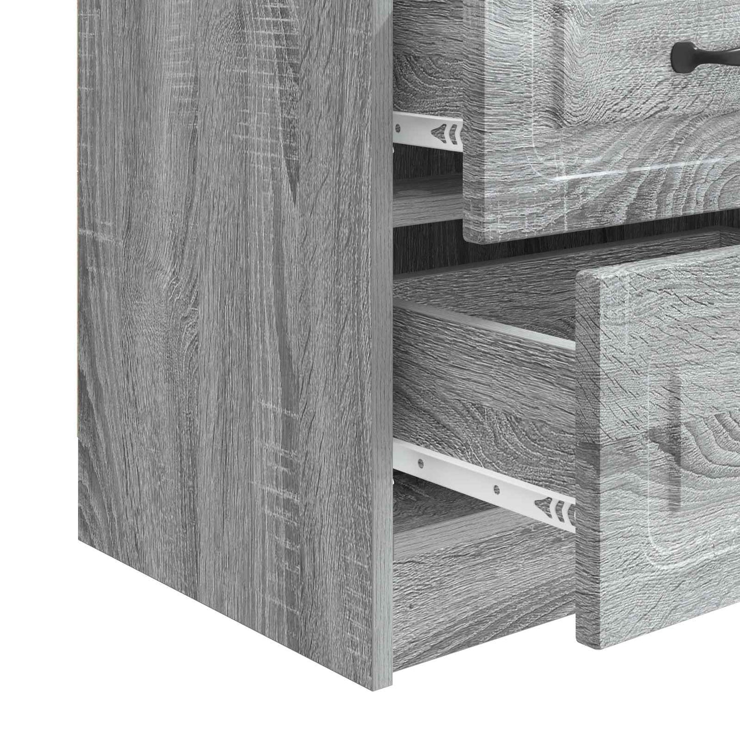 vidaXL Bedside Cabinet Grey Sonoma 43 x 34.5 x 44.5 cm Engineered Wood