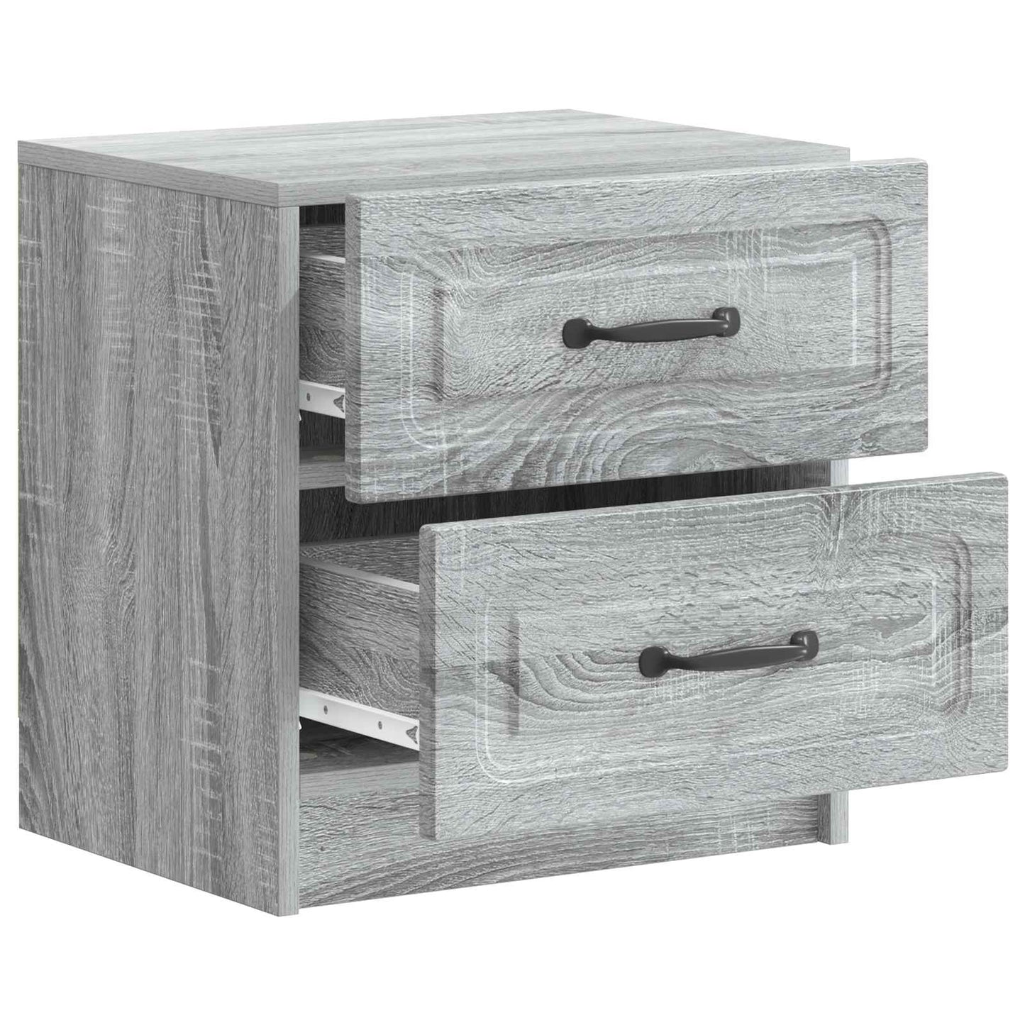vidaXL Bedside Cabinet Grey Sonoma 43 x 34.5 x 44.5 cm Engineered Wood