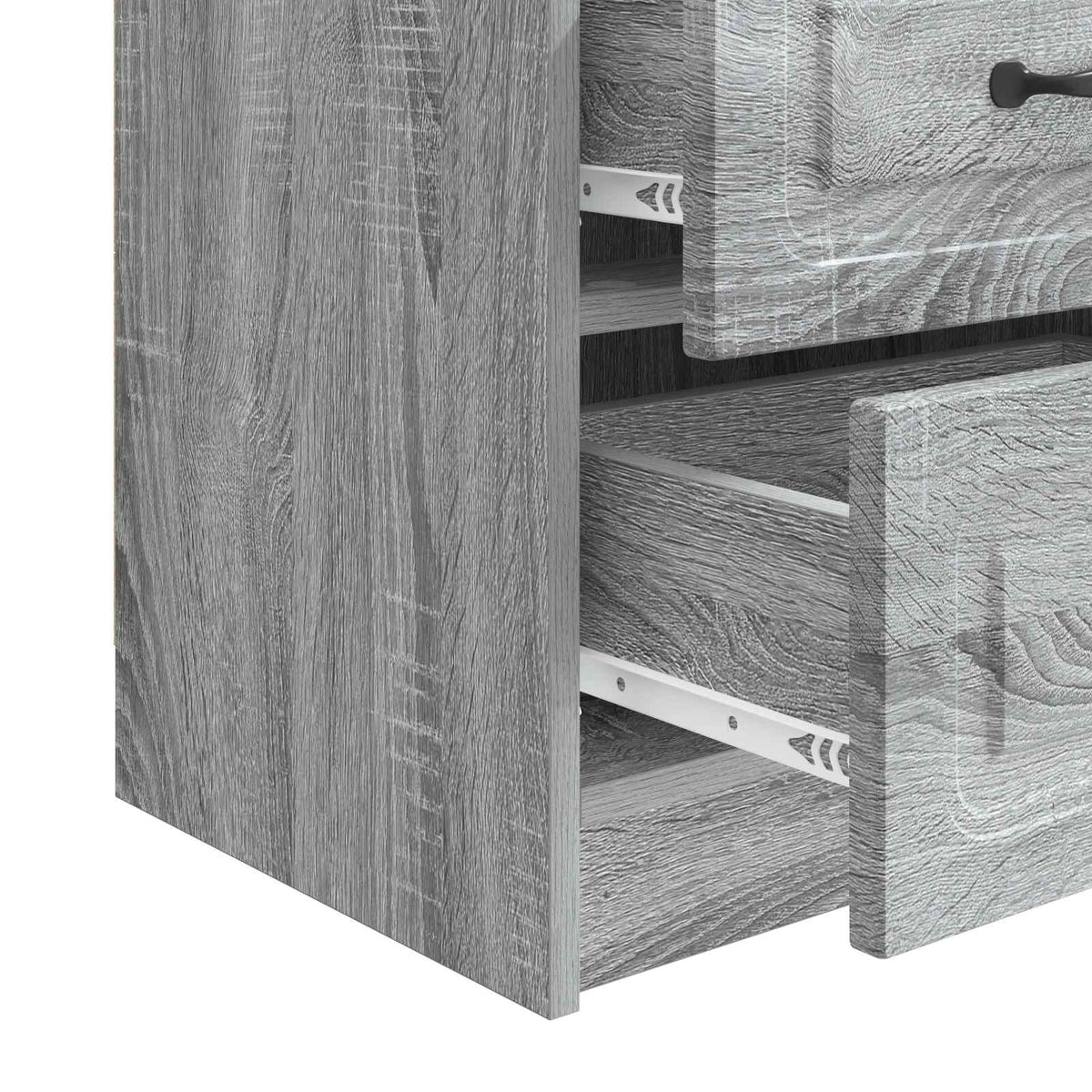 vidaXL Bedside Cabinet 2 pcs Grey Sonoma 43 x 34.5 x 44.5 cm