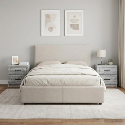 vidaXL Bedside Cabinet 2 pcs Grey Sonoma 43 x 34.5 x 44.5 cm