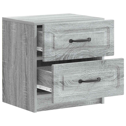 vidaXL Bedside Cabinet 2 pcs Grey Sonoma 43 x 34.5 x 44.5 cm