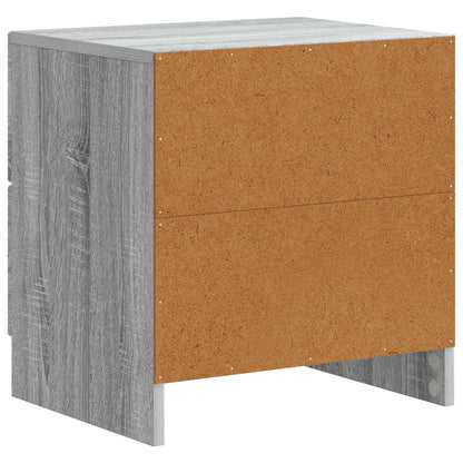 vidaXL Bedside Cabinet 2 pcs Grey Sonoma 43 x 34.5 x 44.5 cm