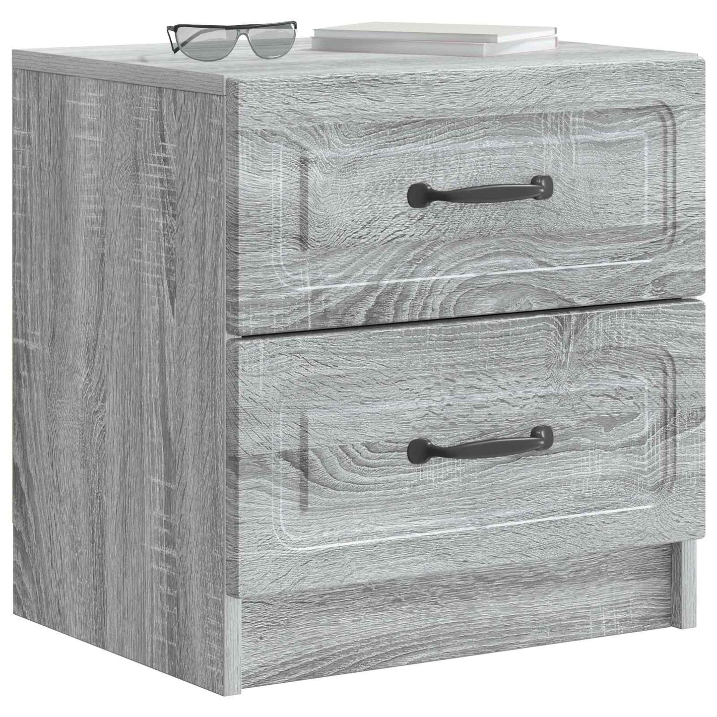 vidaXL Bedside Cabinet 2 pcs Grey Sonoma 43 x 34.5 x 44.5 cm
