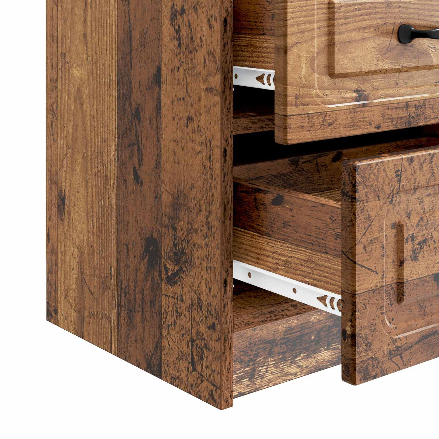 vidaXL Bedside Cabinet Old Wood 43 x 34.5 x 44.5 cm Engineered Wood