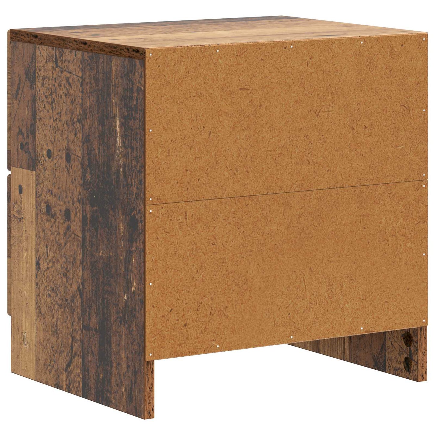 vidaXL Bedside Cabinet with Drawer 2 pcs Old Wood 43 x 34.5 x 44.5 cm