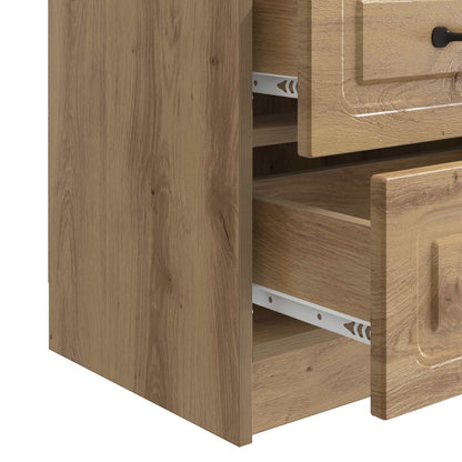 vidaXL Bedside Cabinet Artisan Oak 43 x 34.5 x 44.5 cm Engineered Wood