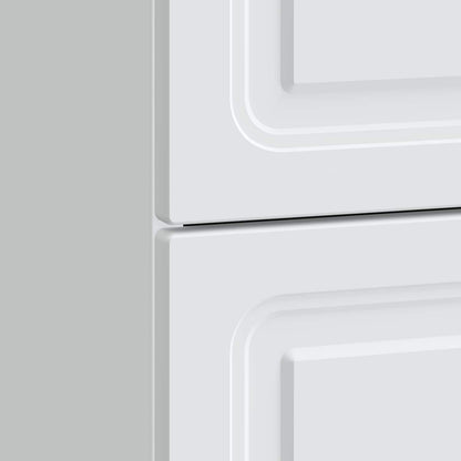 vidaXL Bedside Cabinet White 62 x 34.5 x 44.5 cm Engineered Wood