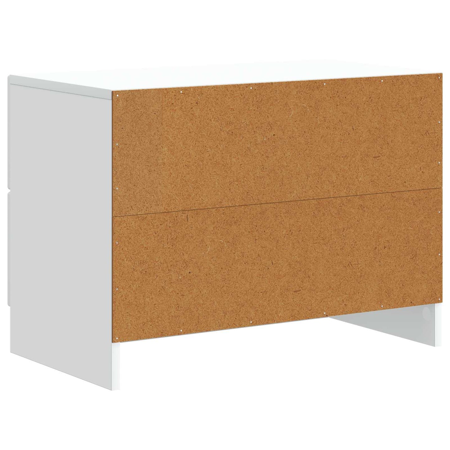vidaXL Bedside Cabinet White 62 x 34.5 x 44.5 cm Engineered Wood