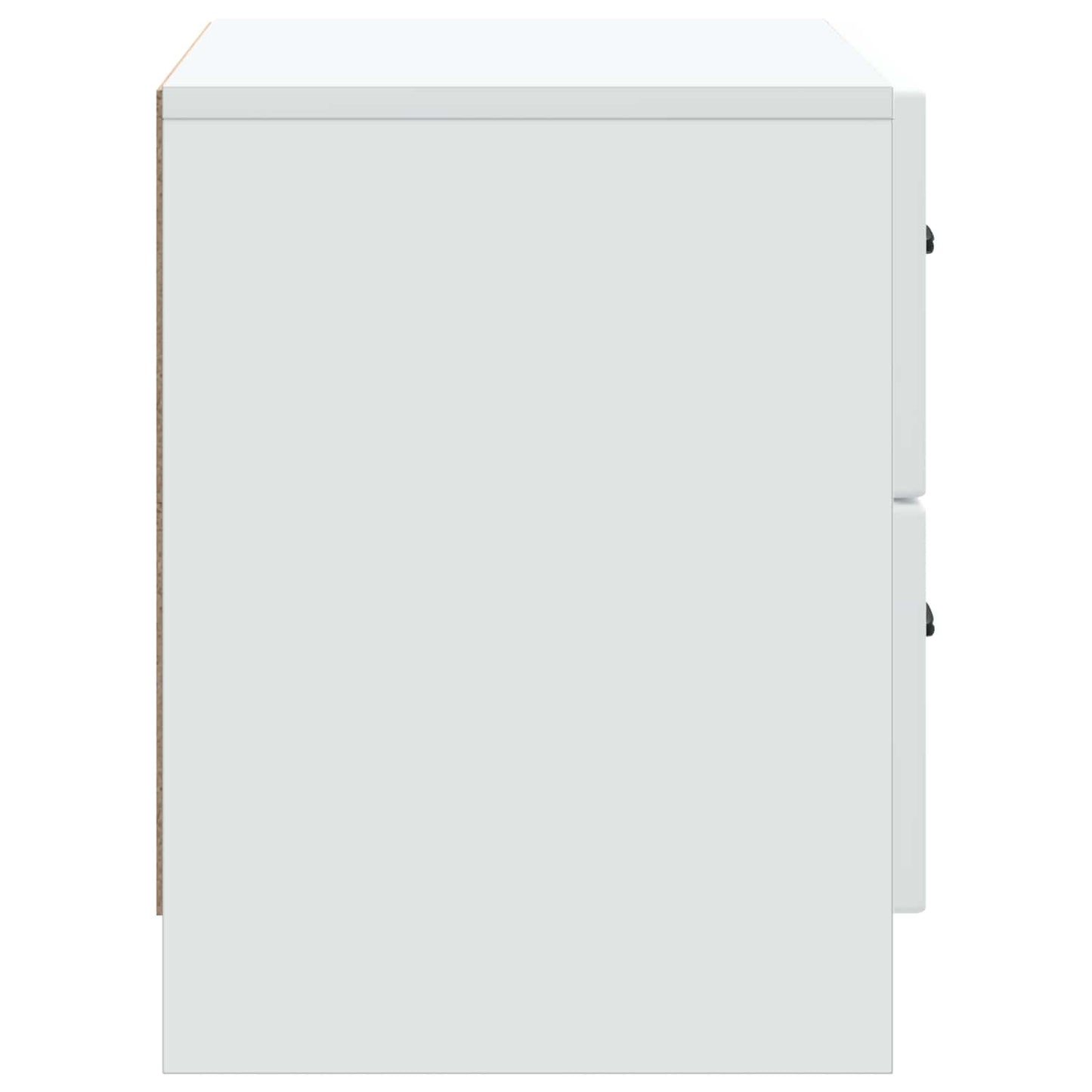 vidaXL Bedside Cabinet White 62 x 34.5 x 44.5 cm Engineered Wood