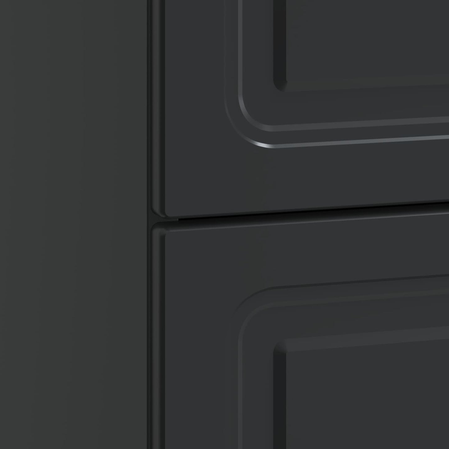 vidaXL Bedside Cabinet Black 62 x 34.5 x 44.5 cm Engineered Wood