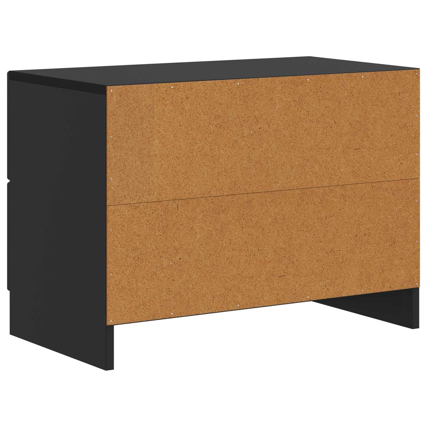 vidaXL Bedside Cabinet Black 62 x 34.5 x 44.5 cm Engineered Wood