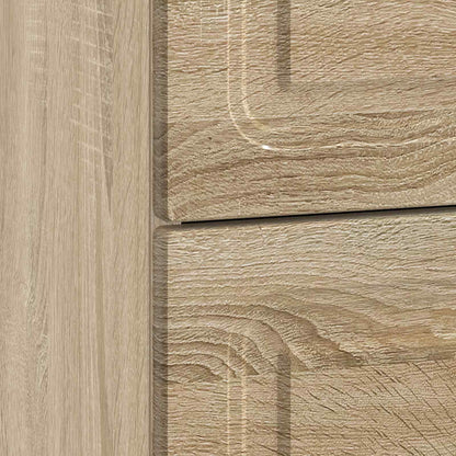 vidaXL Bedside Cabinet Sonoma Oak 62 x 34.5 x 44.5 cm Engineered Wood