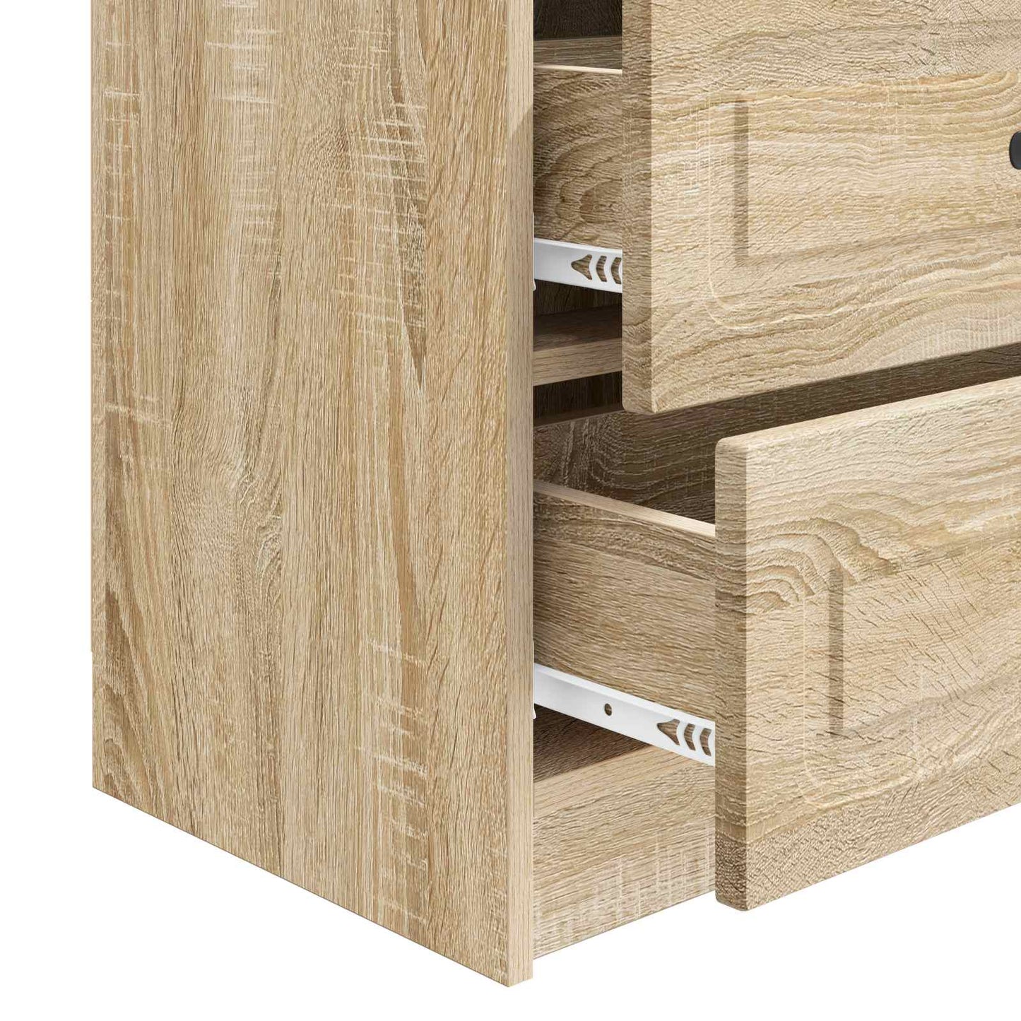 vidaXL Bedside Cabinet Sonoma Oak 62 x 34.5 x 44.5 cm Engineered Wood
