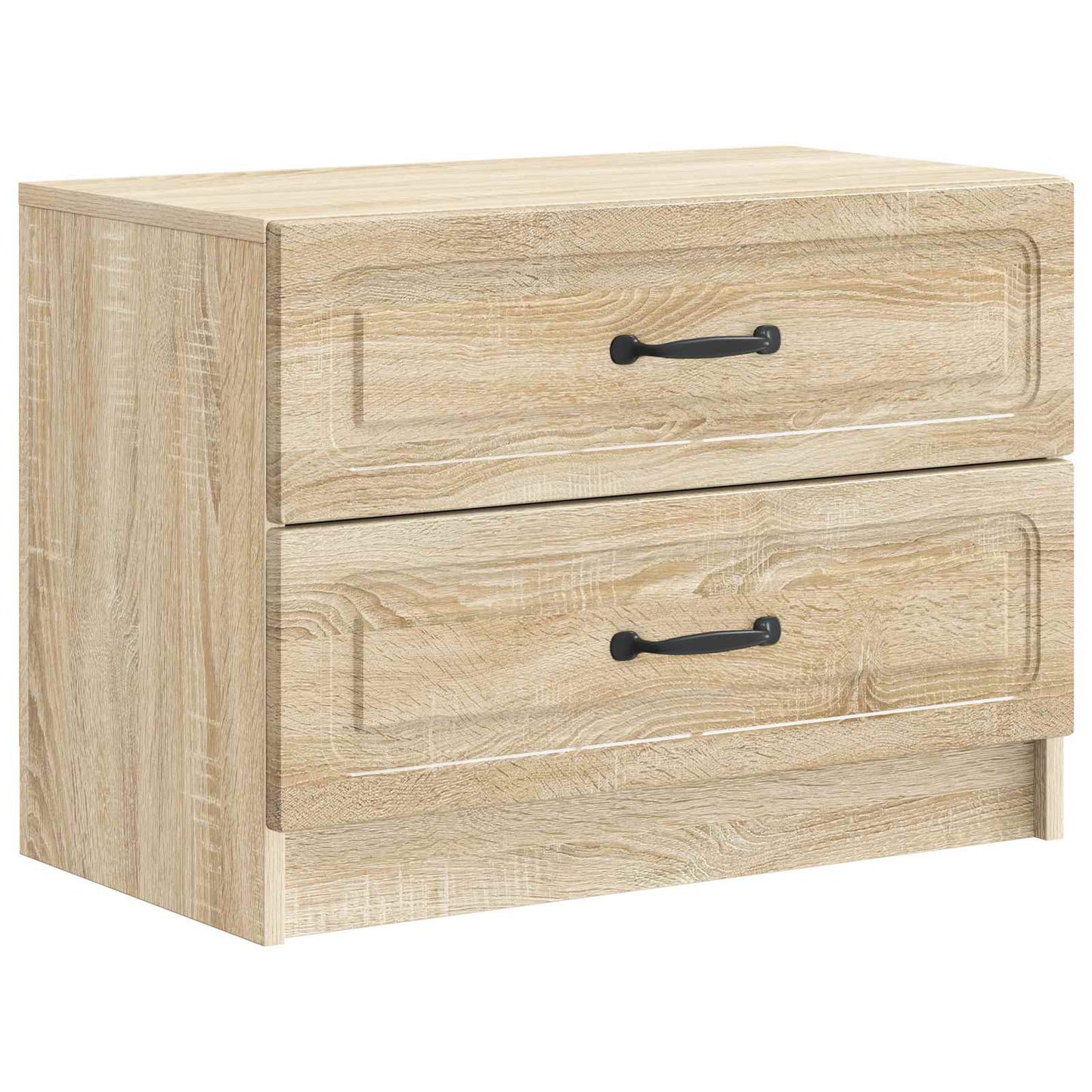 vidaXL Bedside Cabinet Sonoma Oak 62 x 34.5 x 44.5 cm Engineered Wood