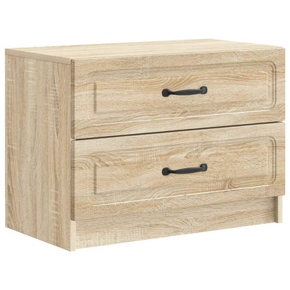 vidaXL Bedside Cabinet Sonoma Oak 62 x 34.5 x 44.5 cm Engineered Wood