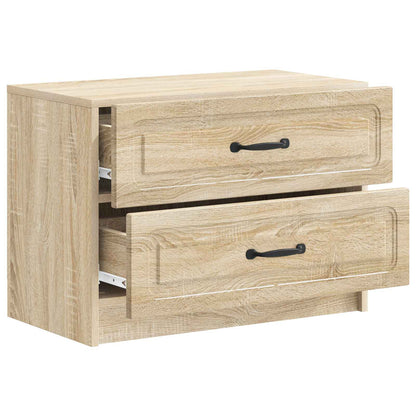 vidaXL Bedside Cabinet Sonoma Oak 62 x 34.5 x 44.5 cm Engineered Wood