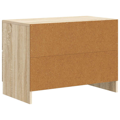 vidaXL Bedside Cabinet Sonoma Oak 62 x 34.5 x 44.5 cm Engineered Wood