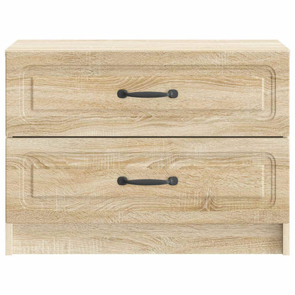 vidaXL Bedside Cabinet Sonoma Oak 62 x 34.5 x 44.5 cm Engineered Wood
