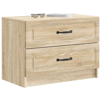 vidaXL Bedside Cabinet Sonoma Oak 62 x 34.5 x 44.5 cm Engineered Wood