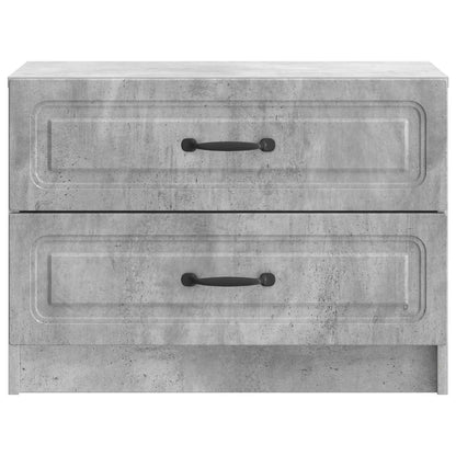 vidaXL Bedside Cabinet with Drawer Concrete Grey 62 x 34.5 x 44.5 cm