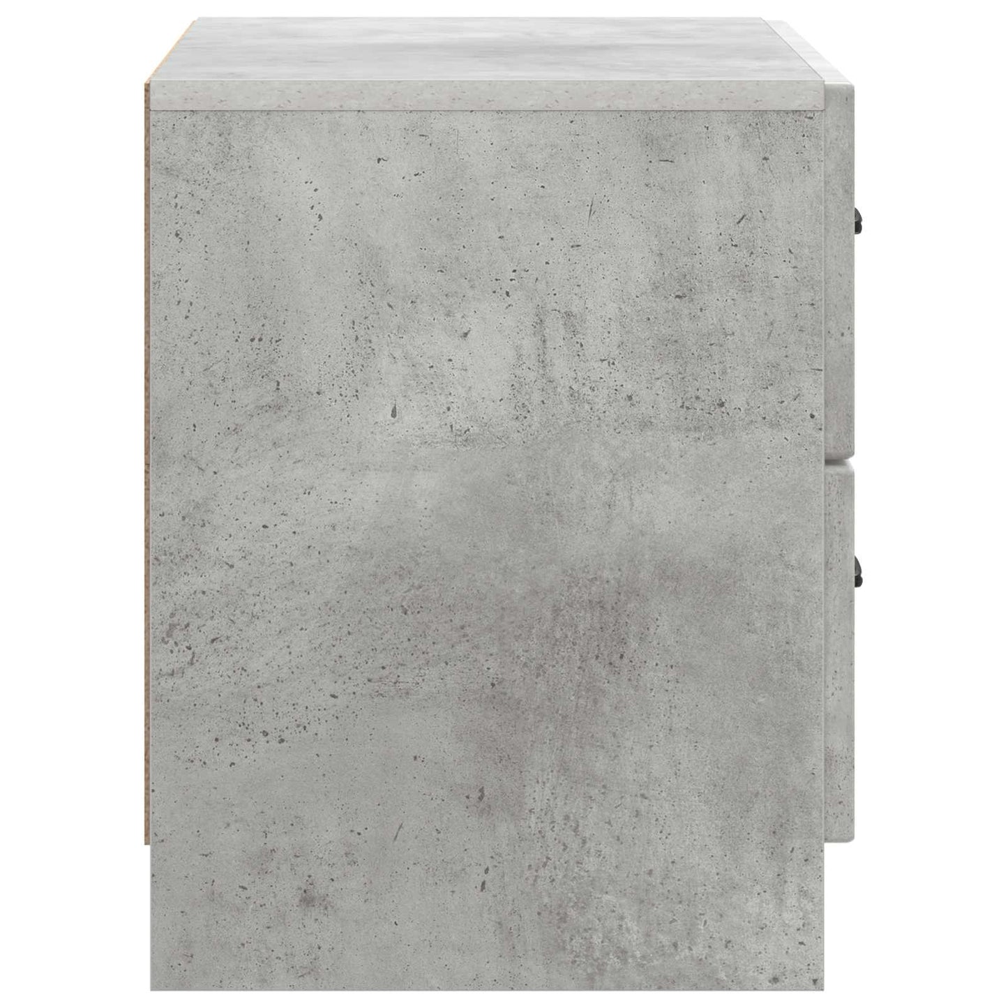 vidaXL Bedside Cabinet with Drawer Concrete Grey 62 x 34.5 x 44.5 cm