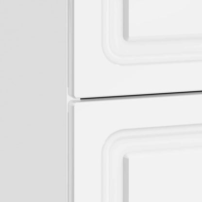 vidaXL Bedside Cabinet High Gloss White 62 x 34.5 x 44.5 cm