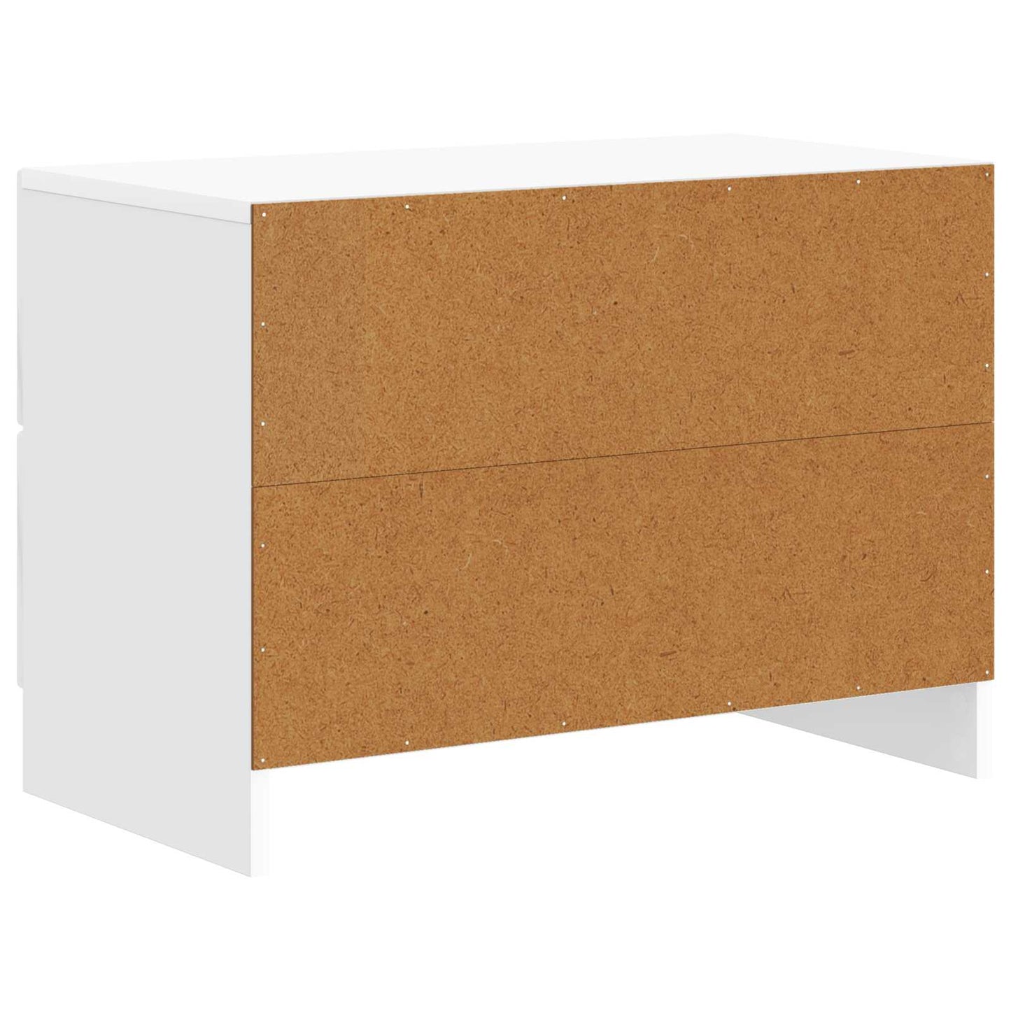 vidaXL Bedside Cabinet High Gloss White 62 x 34.5 x 44.5 cm