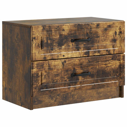vidaXL Bedside Cabinet Smoked Oak 62 x 34.5 x 44.5 cm Engineered Wood